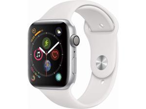 Apple Watch Series 4 (GPS, 44mm) - Silver Aluminium Case with White Sport Band Apple Watch Series 4 (GPS, 44mm) - Silver Aluminium Case with White Sport Band