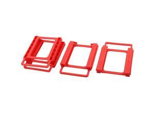 Laptop Plastic 2.5" to 3.5" SSD HDD Screwless Installing Adapter Bracket Hard Drive Frame Holder Red 4pcs Laptop Plastic 2.5" to 3.5" SSD HDD Screwless Installing Adapter Bracket Hard Drive Frame Holder Red 4pcs