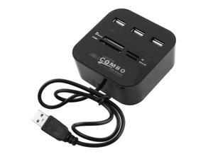3 Port USB 2.0 Hub Micro SD TF Memory Card Reader Combo Adapter Black 3 Port USB 2.0 Hub Micro SD TF Memory Card Reader Combo Adapter Black