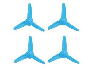 4PCS Plastic 3 Vanes RC Airplane Prop Propeller Paddle 3-inch Blue