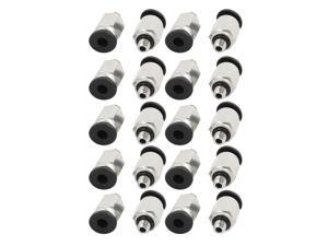 20pcs M5 Male Thread Dia 4mm Push In Joint Pneumatic Connector Quick Fittings