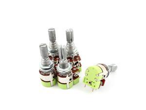 5pcs Stereo B20K 20K Ohm Dual Linear Taper Volume Control Potentiometer Switch 5pcs Stereo B20K 20K Ohm Dual Linear Taper Volume Control Potentiometer Switch