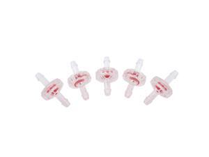 Unique Bargains Aquarium One Way Non-Return 5mm Check Valve Air Line Pump 5 Pcs Red Clear Unique Bargains Aquarium One Way Non-Return 5mm Check Valve Air Line Pump 5 Pcs Red Clear