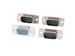 Unique Bargains 4 Pcs VGA Gender Changer 2 Lines DB-9 DB9 9 Pin Male Adapter Connector Unique Bargains 4 Pcs VGA Gender Changer 2 Lines DB-9 DB9 9 Pin Male Adapter Connector
