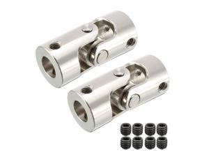 uxcell 2 PCS 3mm to 3.17mm Rotatable Universal Steering Shaft Coupler Motor Connector Joint Coupling L23XD9 