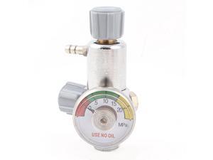 19mm 1/2PT Thread 20MPa Gauge Rang Oxygen Pressure Regulator Silver Tone 19mm 1/2PT Thread 20MPa Gauge Rang Oxygen Pressure Regulator Silver Tone