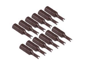12pcs 25mm Long 1/4" Hex Shank U3 U Shape Screwdriver Bits S2 High Alloy Steel 12pcs 25mm Long 1/4" Hex Shank U3 U Shape Screwdriver Bits S2 High Alloy Steel