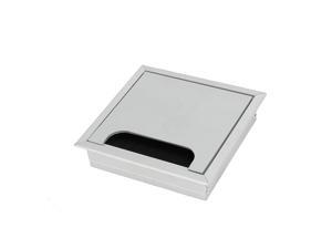 Computer Desk Aluminum Square Shape Grommet Wire Cable Hole Cover 120mmx120mm Computer Desk Aluminum Square Shape Grommet Wire Cable Hole Cover 120mmx120mm