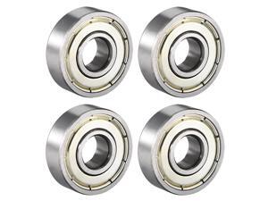 Deep Groove Ball Bearing 608ZZ Double Shield, 8mm x 22mm x 7mm High Carbon Steel Z1 Bearings, 4pcs Deep Groove Ball Bearing 608ZZ Double Shield, 8mm x 22mm x 7mm High Carbon Steel Z1 Bearings, 4pcs