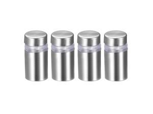 4PCS Stainless Steel Wall Standoff Holder Advertising Nails Glass Standoff Mount 