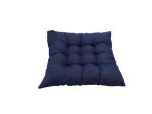 Unique Bargains Indoor Cotton Blends Seat Cushion for Back Pain Sciatica Relief Navy Blue