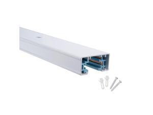 6.6-Feet Track Rail 3-Wrie Aluminum Lighting Fixture for LED Spotlight White 6.6-Feet Track Rail 3-Wrie Aluminum Lighting Fixture for LED Spotlight White
