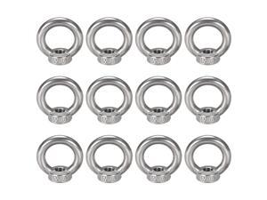 M10 Female Thread 304 Stainless Steel Lifting Eye Nuts Bolt Ring 12pcs