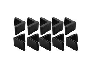 Rubber Triangle Furniture Foot Protection Pad 30mmx30mm 10Pcs Black