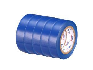 Insulating Tape ,PVC Electrical Tape, Single Sided, 5/8" Width, 39ft Long, 6 mil Thick, Blue, 5pcs Insulating Tape ,PVC Electrical Tape, Single Sided, 5/8" Width, 39ft Long, 6 mil Thick, Blue, 5pcs