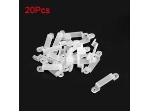 Unique Bargains 20 Pcs Silicone Fix Mounting Brackets Clip for 14mm Wide LED Strip Light White Unique Bargains 20 Pcs Silicone Fix Mounting Brackets Clip for 14mm Wide LED Strip Light White