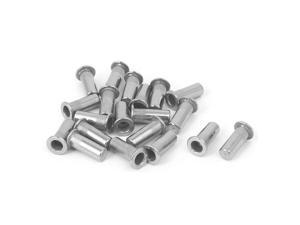 M8x27mm 304 Stainless Steel Straight Knurled Closed End Rivet Nut Fastener 10pcs 