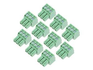 10Pcs AC300V 8A 3.5mm Pitch 3P Flat Angle Needle Seat Plug-In PCB Terminal 10Pcs AC300V 8A 3.5mm Pitch 3P Flat Angle Needle Seat Plug-In PCB Terminal