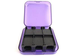 Indigo7 Authorized for Nintendo Switch Game Card Hard Plastic Storage Carrying Protector Case Holds 24 - Purple