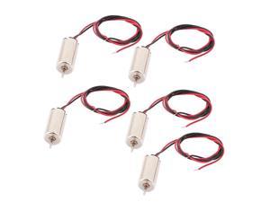 5pcs DC 4.2v 59000rpm 0.8mm 2 Wire Coreless Motor for RC Aircraft Helicopter for sale online 