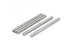 6.5mm Dia 100mm Length HSS Round Shaft Rod Bar Lathe Tools Gray 5pcs