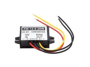 DC 12V to 5V 5A 25W Car Step Down Reducer Power Supply Transformer Converter DC 12V to 5V 5A 25W Car Step Down Reducer Power Supply Transformer Converter