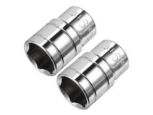 2 Pcs 1/2-Inch Drive 19mm 6-Point Shallow Socket, Metric, Cr-V (Polishing) 2 Pcs 1/2-Inch Drive 19mm 6-Point Shallow Socket, Metric, Cr-V (Polishing)