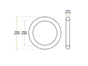 thickness 3mm Gasket outside diameter 37mm select inside dia, material, pack 