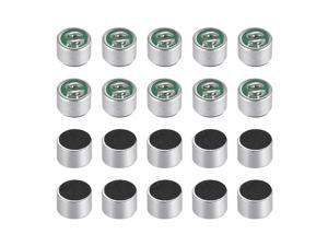 9767 62dB Electret Microphone Pickup 9.7mm x 7mm Cylindrical Condenser MIC with Solder Joint for PCB 20 Pcs 9767 62dB Electret Microphone Pickup 9.7mm x 7mm Cylindrical Condenser MIC with Solder Joint for PCB 20 Pcs