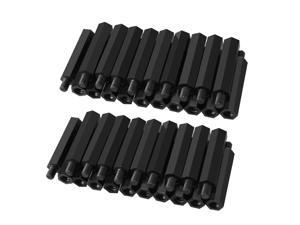 Unique Bargains 50pcs M4 30+6mm Male Thread Nylon Hex Standoff Spacer Screws PCB Pillar Black Unique Bargains 50pcs M4 30+6mm Male Thread Nylon Hex Standoff Spacer Screws PCB Pillar Black