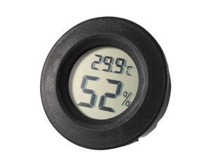 Black Round Shape Digital Temperature Humidity Meters Gauge Indoor Thermometer Hygrometer LCD Display Celsius(°C) for Humidors, Greenhouse, Garden Black Round Shape Digital Temperature Humidity Meters Gauge Indoor Thermometer Hygrometer LCD Display Celsius(°C) for Humidors, Greenhouse, Garden