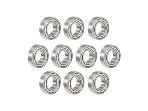sourcing map MR128ZZ Deep Groove Ball Bearing 8x12x3.5mm Double Shielded Chrome Steel Bearings 10-Pack