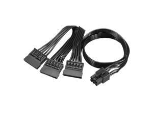 6 Pin to 3 SATA Power Receptacle Y Splitter Adapter Cable Hard Drive 6 Pin to 3 SATA Power Receptacle Y Splitter Adapter Cable Hard Drive