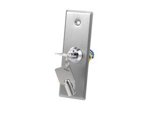 Key Switch Lock On Off Exit Door Lock Emergency Door Release SPST for Access Control with 2 Keys