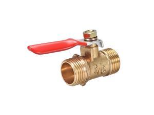 Brass Air Ball Valve Shut Off Switch 3/8" NPT Male to Male Pipe Tubing Fitting Coupler 180 Degree Operation Handle Brass Air Ball Valve Shut Off Switch 3/8" NPT Male to Male Pipe Tubing Fitting Coupler 180 Degree Operation Handle