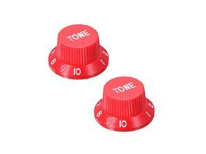 Red 6mm Potentiometer Control Knobs For Electric Guitar Acrylic Volume Tone Knobs 2pcs