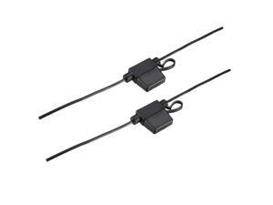 Fuse Holder In-line 14 Gauge AWG Automotive Car Waterproof Fuse Holder Black 2Pcs for ATC/ATO Fuse Fuse Holder In-line 14 Gauge AWG Automotive Car Waterproof Fuse Holder Black 2Pcs for ATC/ATO Fuse