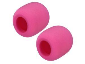 uxcell 2PCS Sponge Foam Mic Cover Headset Microphone Windscreen Shield Protection Black 85mm Length