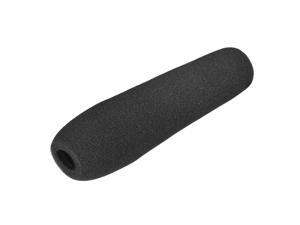 Sponge Foam Mic Cover Interview Microphone Windscreen Shield Protection Black 208mm Long