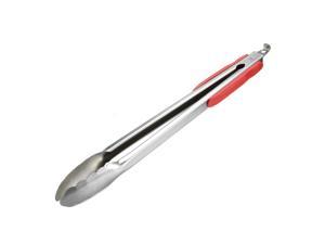 335mm Stainless Steel Barbecue Tongs, Metal Food Tongs Non-Slip Grip BBQ Grilling Accessories