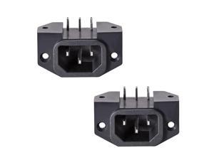 uxcell AC125V 10A/AC250V 2.5A IEC320 Male C14 to Female C7 Power Socket Adapter for Cord Connecting 3 Pcs 