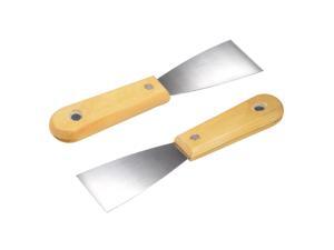 Putty Taping Paint Scraper 1.5/" Steel Blade Wooden Handle Wall Floor Tile 3pcs