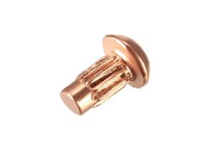 20 Pcs 15/64" x 15/32" Round Head Copper Solid Rivets Fasteners 