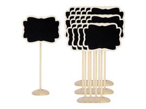 15pcs Mini Chalkboards Sign with Supporter 3.4x2.3 Inch Chalkboard Tag for Weddings Birthday Party Message Signs