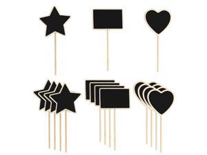 15pcs Mini Chalkboards Signs with Supporter Wood Delicate Design Chalkboard Tag for Message Board Signs Table Number Reminder 15pcs Mini Chalkboards Signs with Supporter Wood Delicate Design Chalkboard Tag for Message Board Signs Table Number Reminder