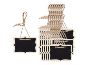 20pcs  Mini Chalkboards Signs with Hanging Rope Wood Rectangle Design Chalkboard Tag for Weddings Birthday Party Message Board Signs Table Number Reminder Price Tag