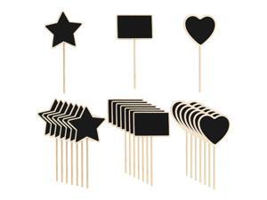 24pcs Mini Chalkboards Signs with Supporter Wood Delicate Design Chalkboard Tag for Message Board Signs Table Number Reminder 24pcs Mini Chalkboards Signs with Supporter Wood Delicate Design Chalkboard Tag for Message Board Signs Table Number Reminder