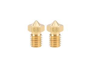 uxcell 0.8mm 3D Printer Nozzle Head M7 Thread Replacement for MK10 1.75mm Extruder Print Brass 5pcs 