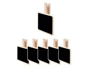 6pcs Mini Chalkboards Signs with Clips Wood Chalkboard Tag for Weddings Party Message Board Notes Table Number Reminder Price Tag 6pcs Mini Chalkboards Signs with Clips Wood Chalkboard Tag for Weddings Party Message Board Notes Table Number Reminder Price Tag