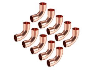 3/4-inch ID 90 Degree Copper Elbow Short-Turn Copper Fitting for Plumbing 2pcs